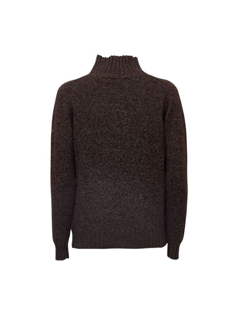 Zanone Mock-Neck Textured Knit Sweater