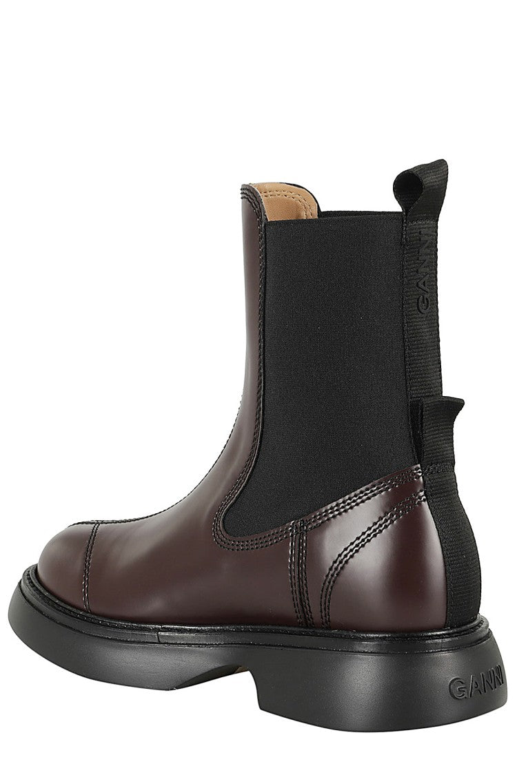 Ganni Everyday Mid Chelsea Boot Patent