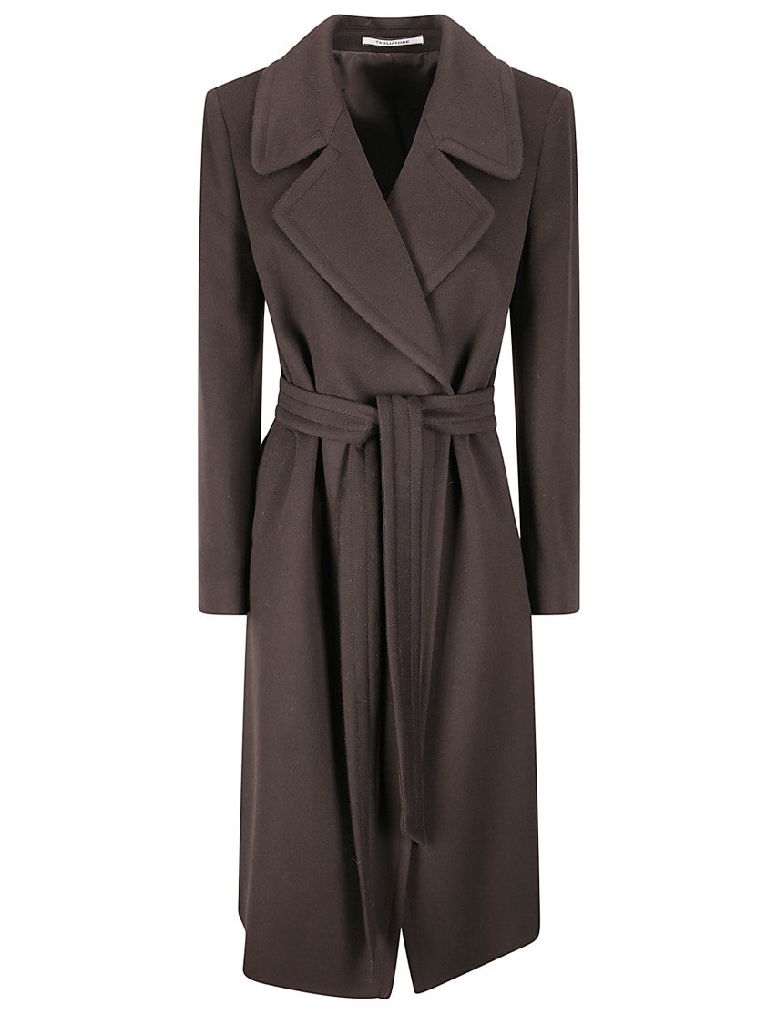Tagliatore Tailored Virgin Wool And Cashmere Long Coat