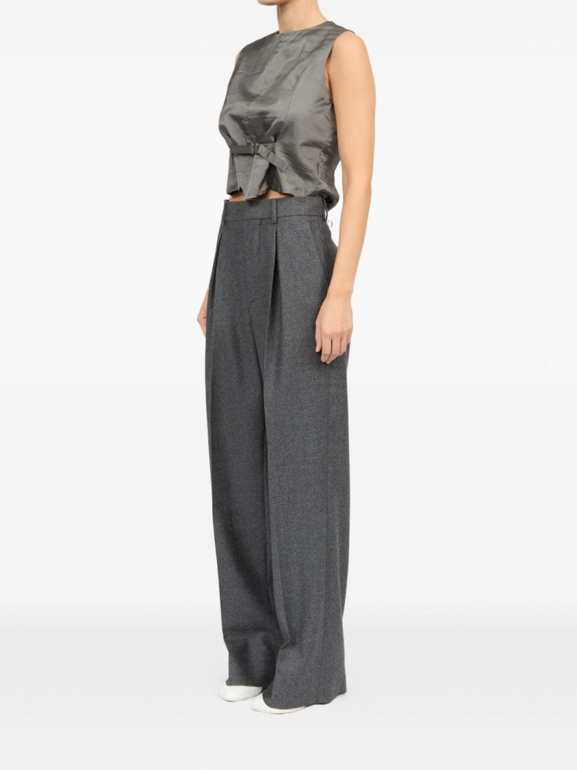Mm6 By Maison Margiela Medium Grey Tailored Trousers