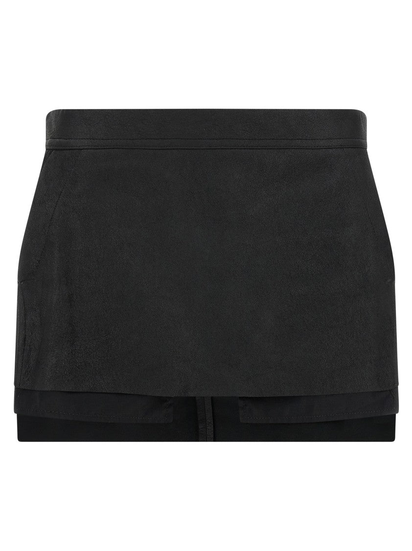 Rick Owens 'Fog Cutdff' Mini Skirt