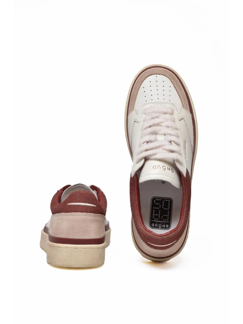 Ghoud Beige Leather Suede Sneakers