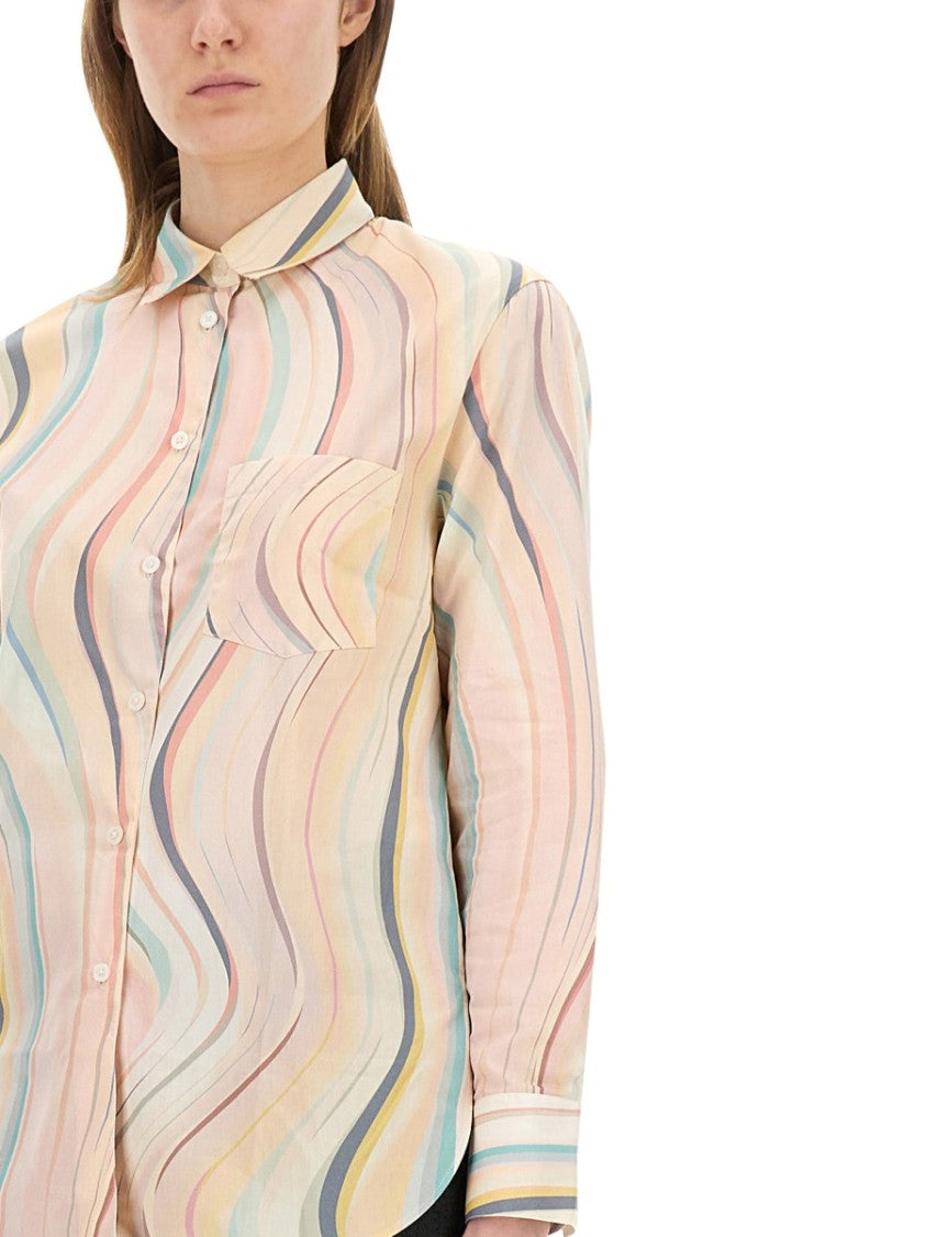 Ps Paul Smith "Faded Swirl" Print Shirt
