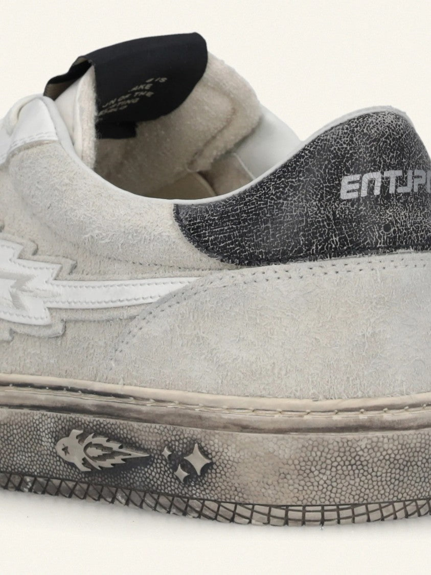 Enterprise Japan Jupiter Rocket 4 White/Grey Suede Sneakers