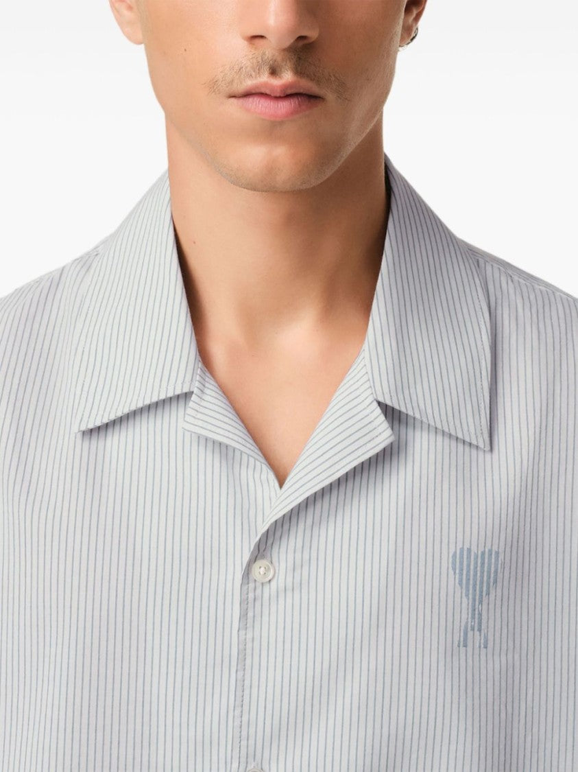 Ami Paris Short-Sleeved White Shirt