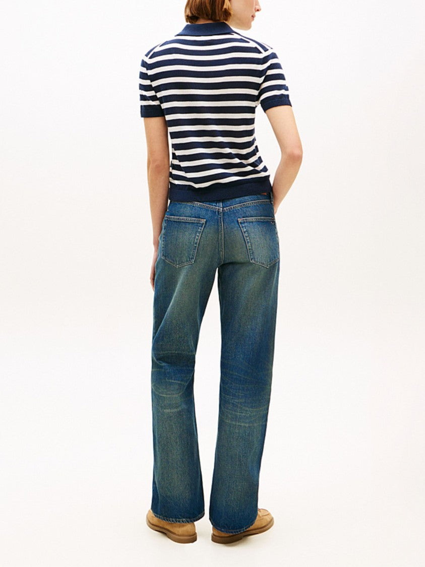 Tommy Hilfiger Short Sleeved Striped Polo Shirt