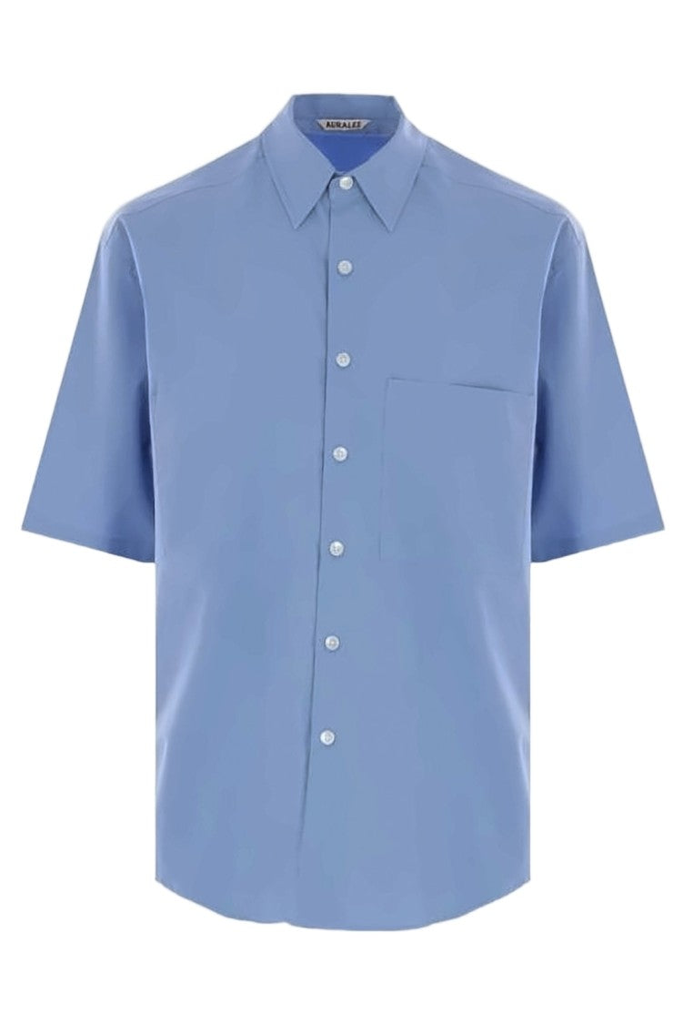 Auralee Short-Sleeved Shirt With Classic Collar