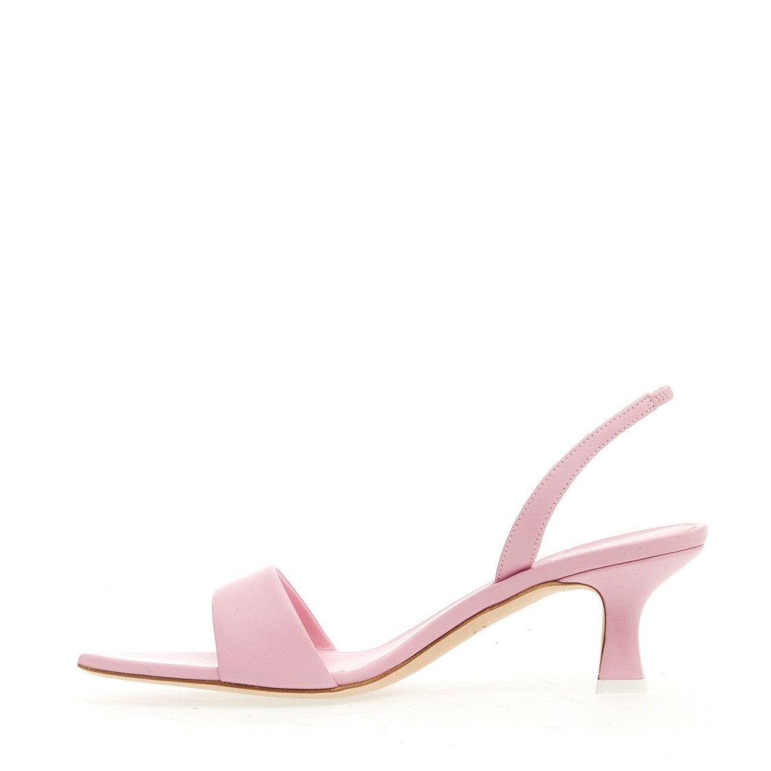 3Juin Pink Leather Sandal Heel 50 Mm