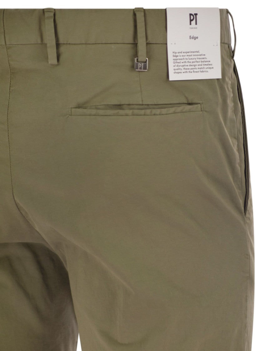 Pt Torino Dieci - Stretch Cotton Trousers
