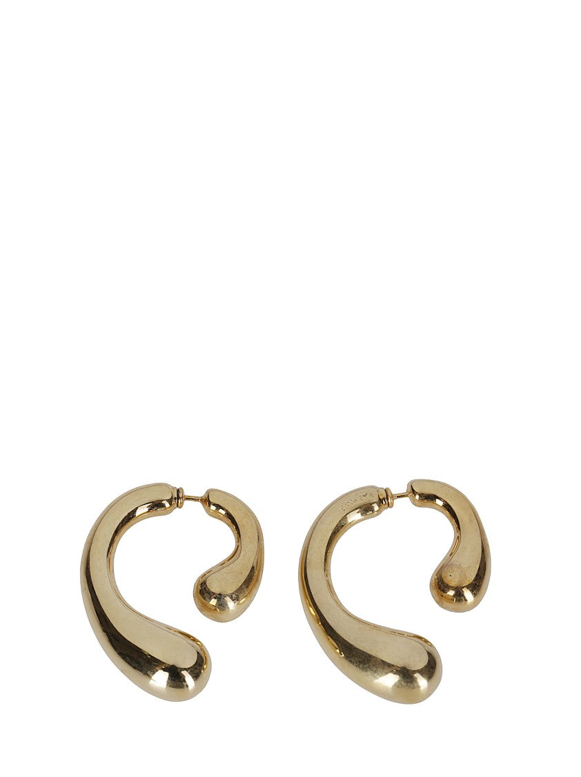 Panconesi Sculptural Gold-Plated Brass Earrings
