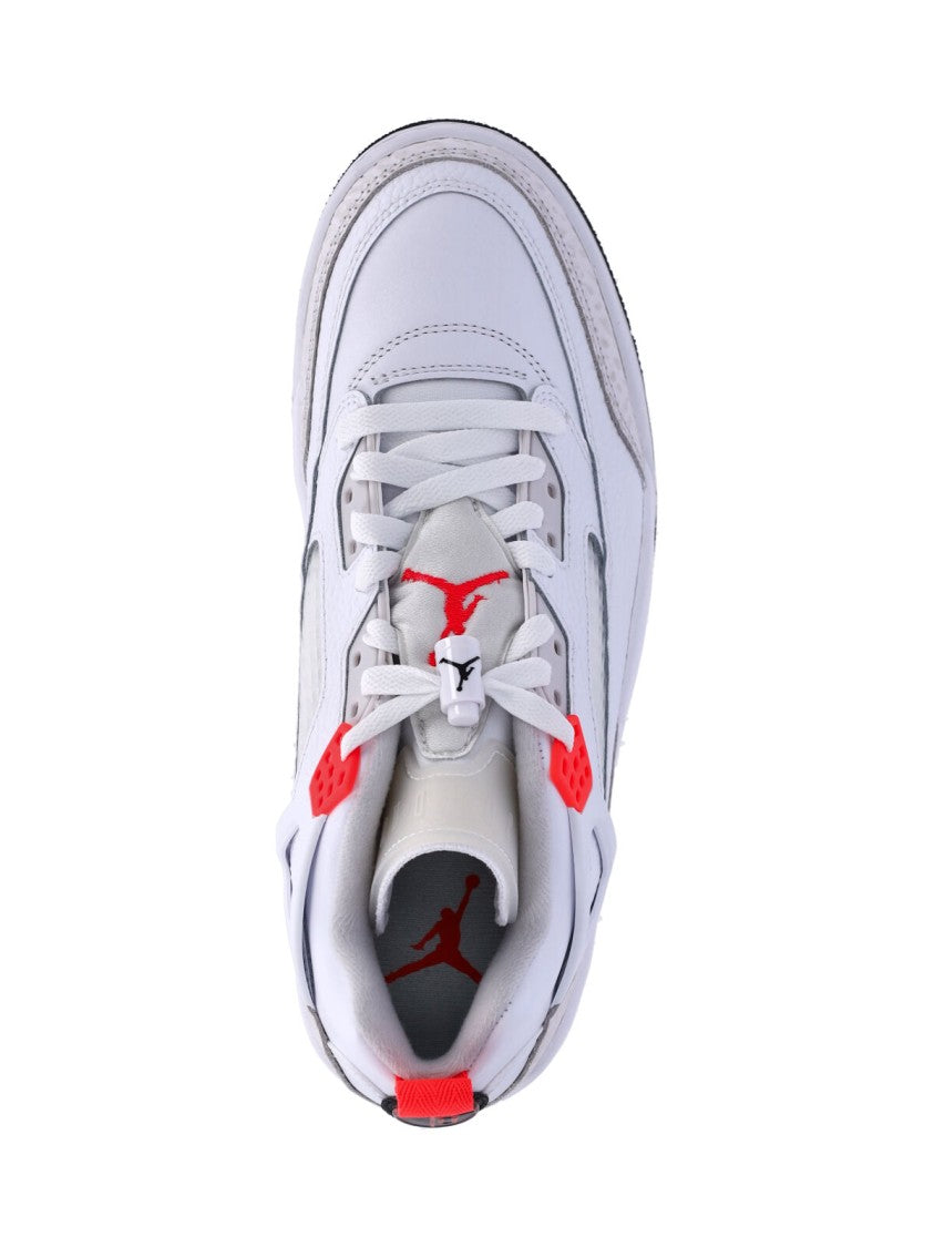 Nike White Jordan Spizike Low-Top Leather Sneakers