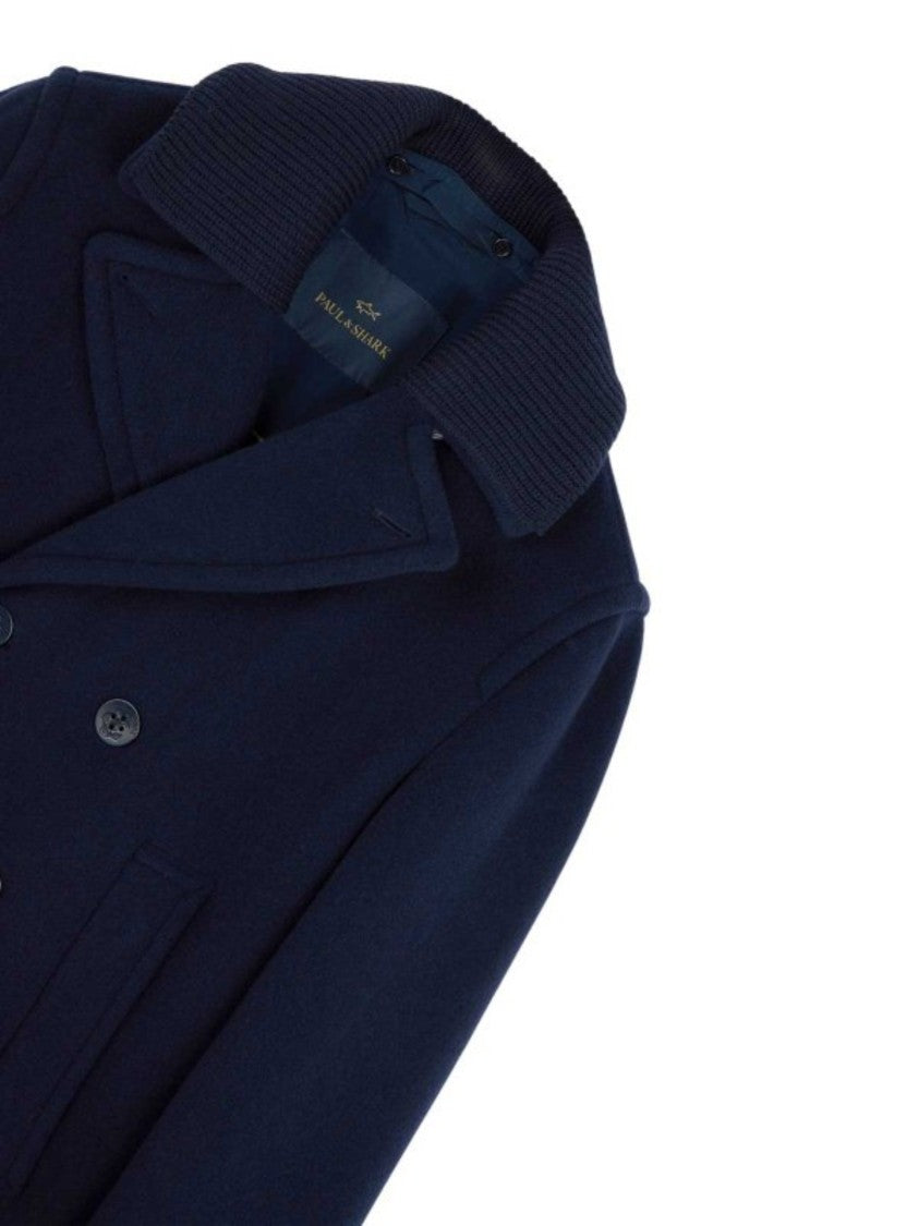 Paul & Shark Double-Breasted Wool Peacoat