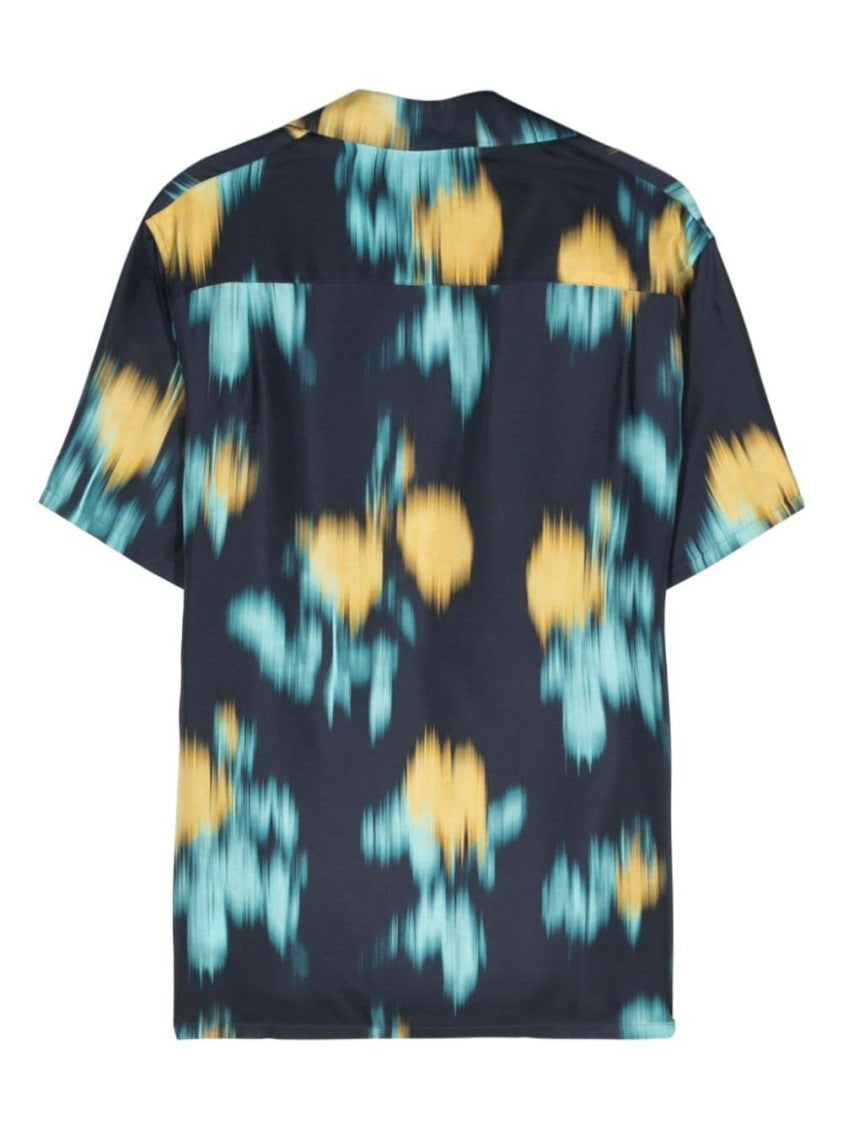 Lanvin Midnight Blue Silk Satin Shirt