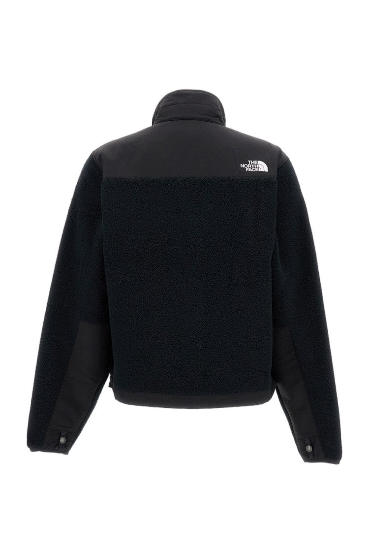 The North Face Light Blue Denali Retro Cropped Zip-Up Fleece Jacket