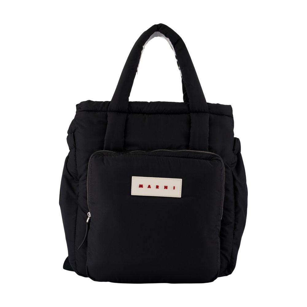 Marni Puffy Shopper Bag - Synthetic - Black