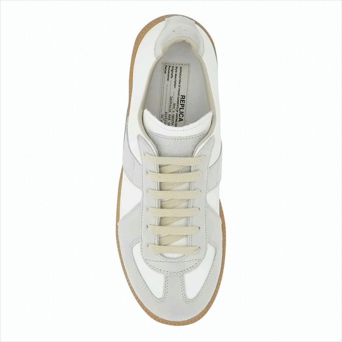 Maison Margiela Low-Top Sneakers With Suede Accents And Gum Sole