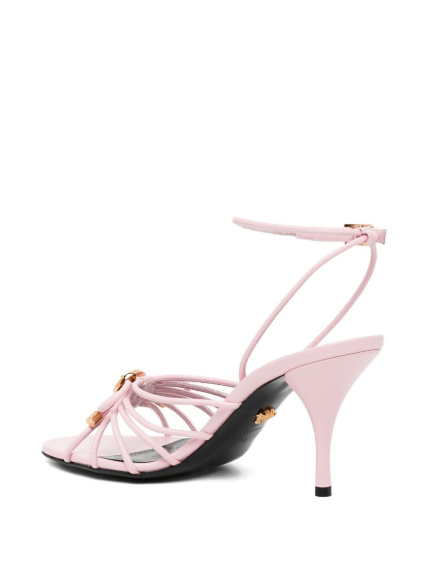 Versace Silk And Nylon Blend Open Sandals