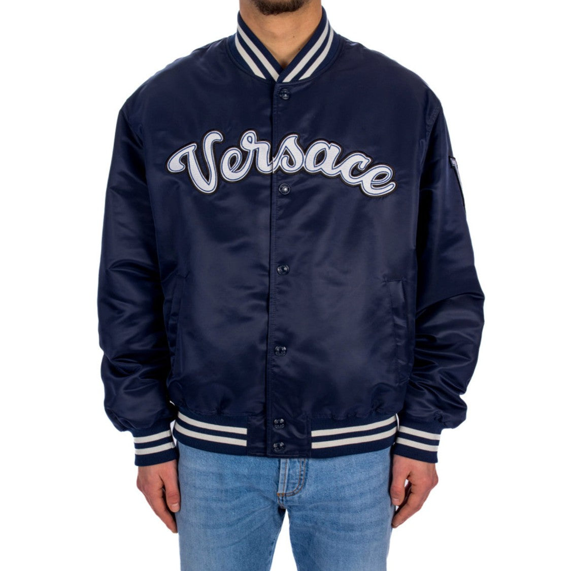 Versace Blue Bomber Jacket