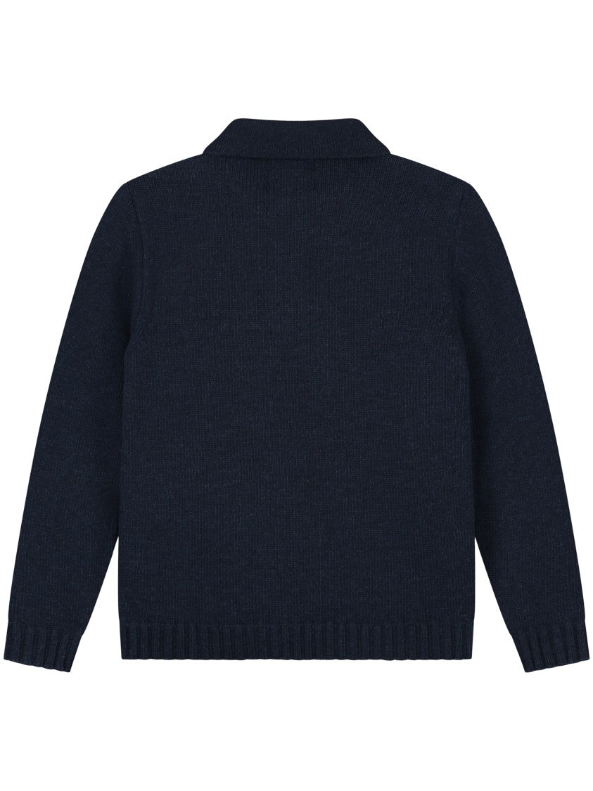 Arte Knitted Pullover With Zip-Up Collar