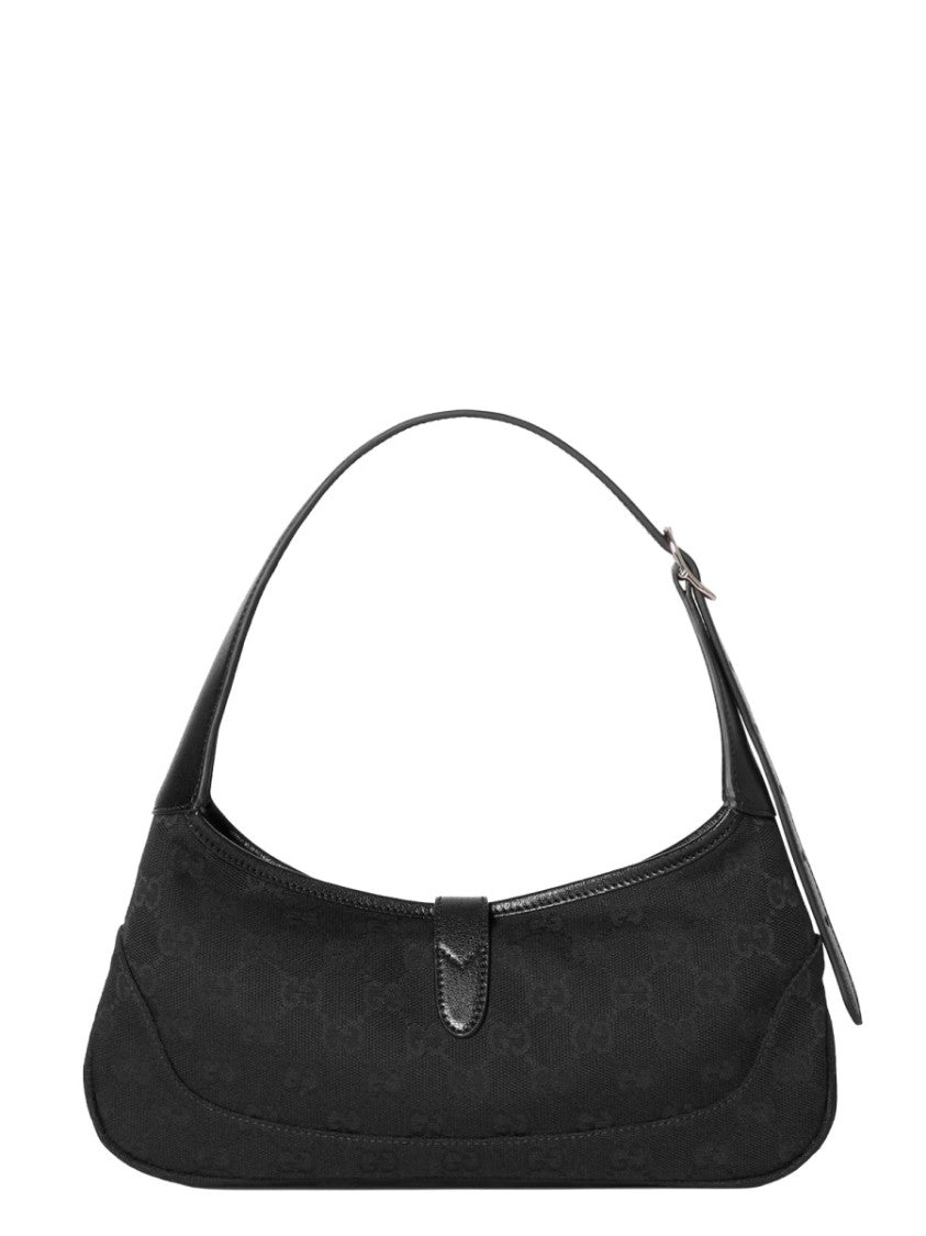 Gucci Curved Silhouette Shoulder Bag With Monogram Texture