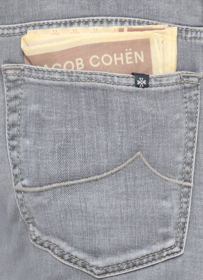 Jacob Cohen Grey Nick Slim Cotton Jeans