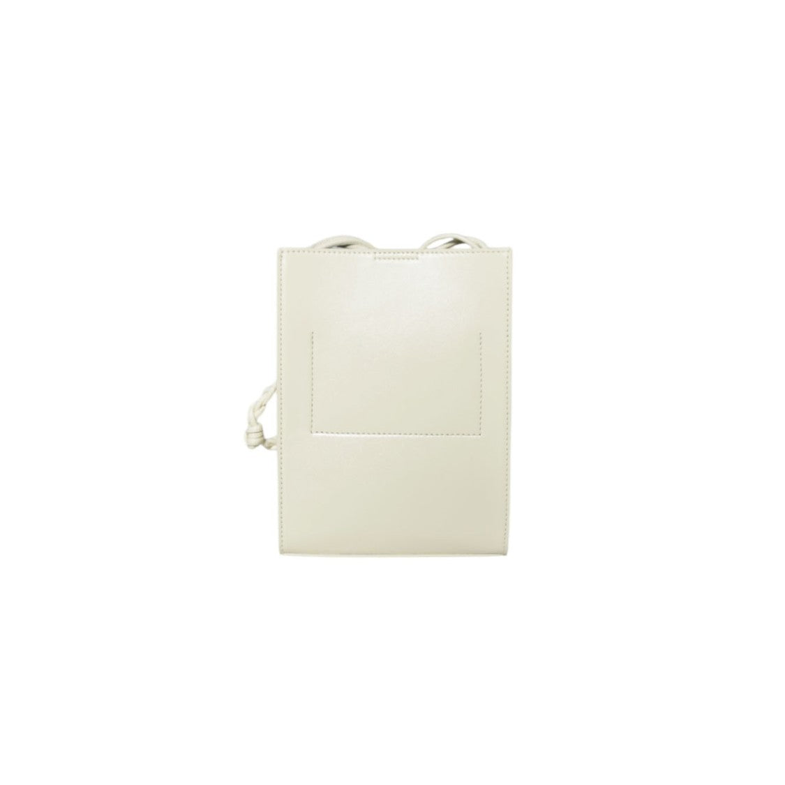 Jil Sander Tangle Small Cream Leather Crossbody Bag