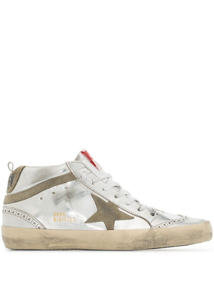 Golden Goose Silk And Nylon Vintage Style Sneakers