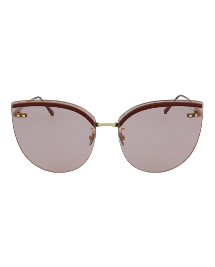 Bottega Veneta Cat Eye-Frame Metal Sunglasses