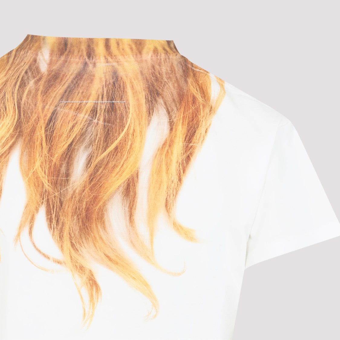 Mm6 By Maison Margiela Short-Sleeved Fitted T-Shirt With Unique Print