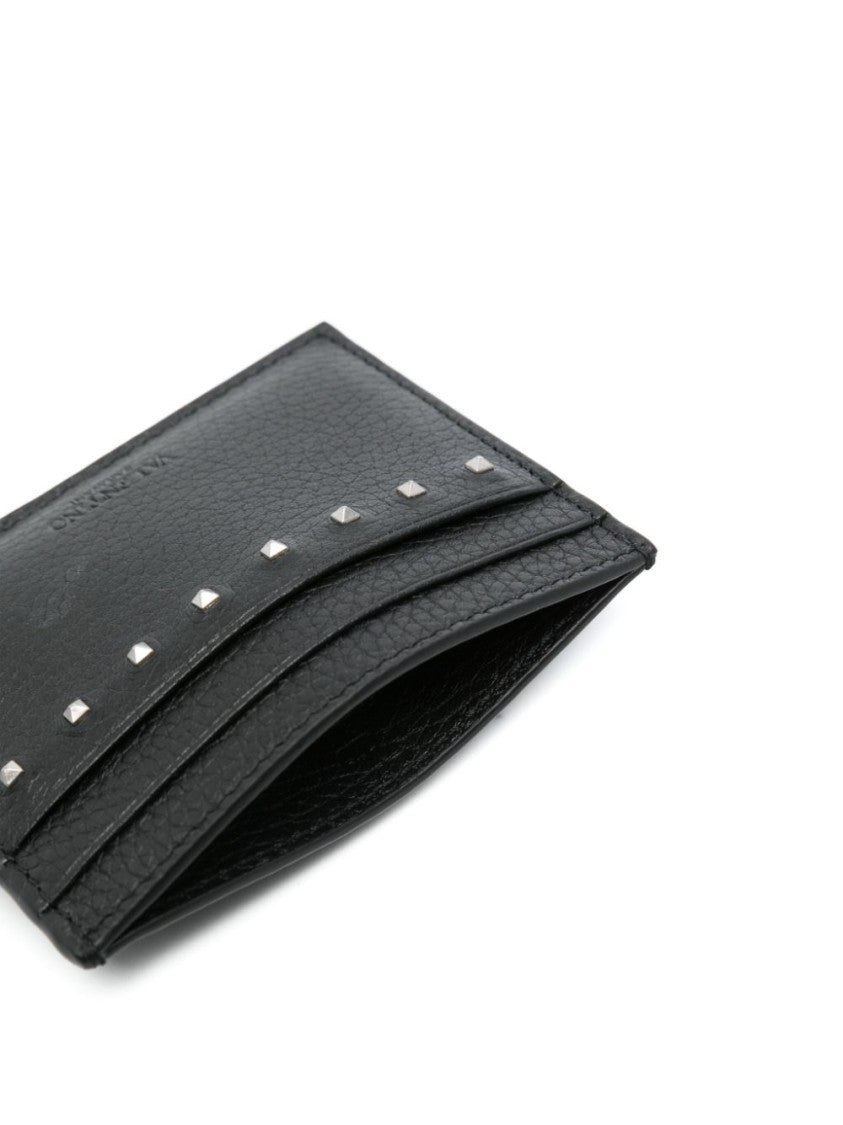 Valentino Textured Black Wallet