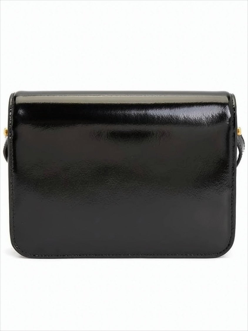 Tory Burch Cowhide Leather Shoulder Bag With Flap Closure