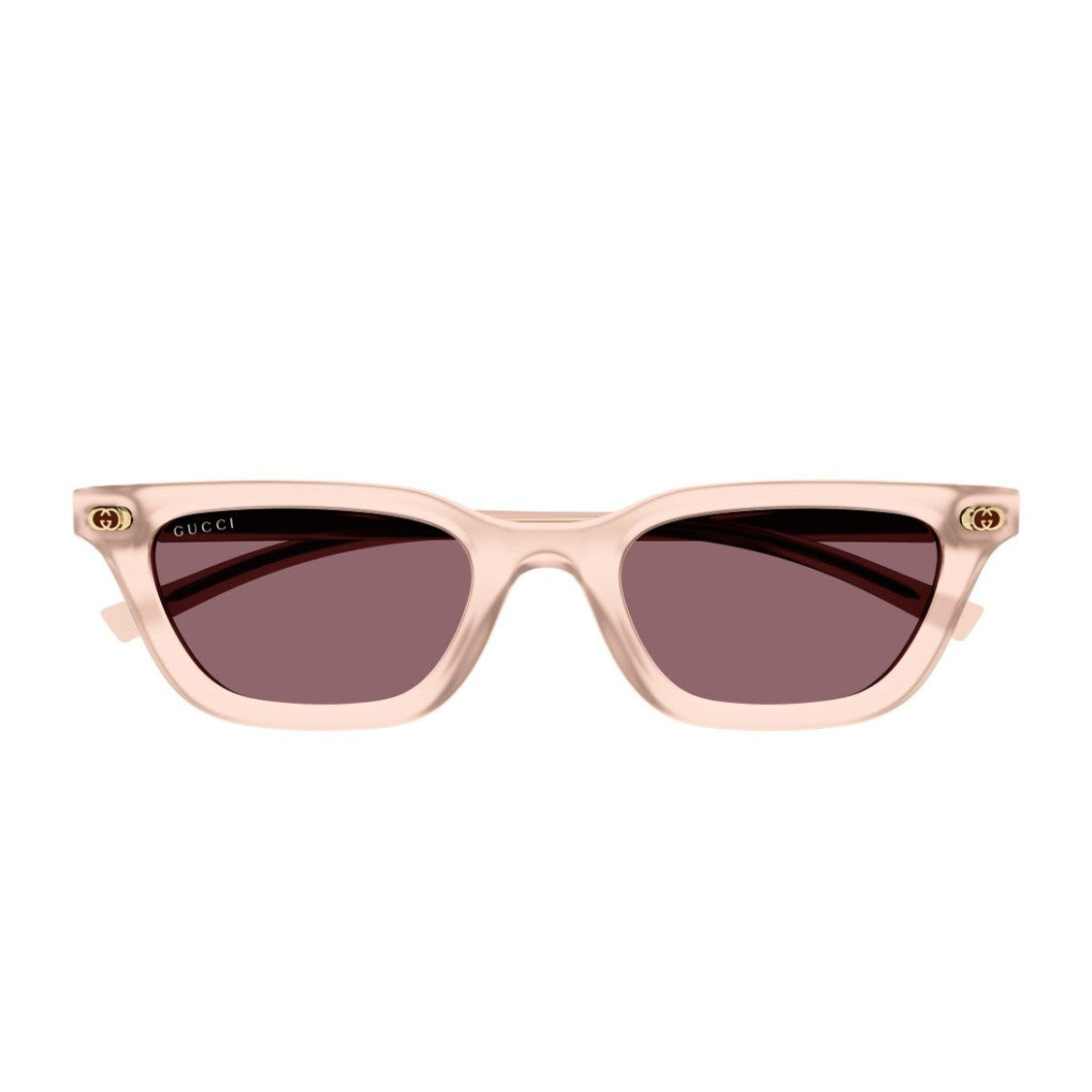 Gucci Pink Institutional Logo Gg1944s Recycled Acetate Rectangular Sunglasses