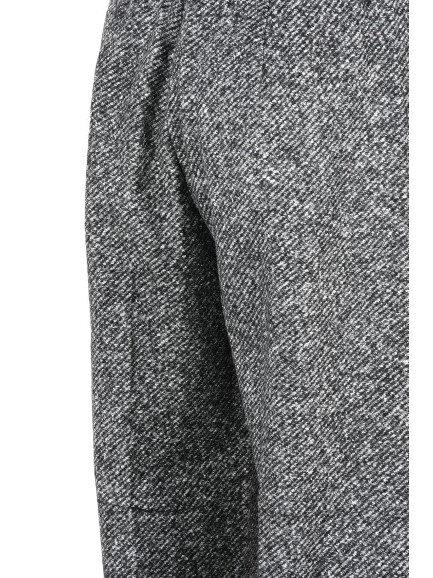 Seventy Black Straight-Leg Virgin Wool-Blend Pants