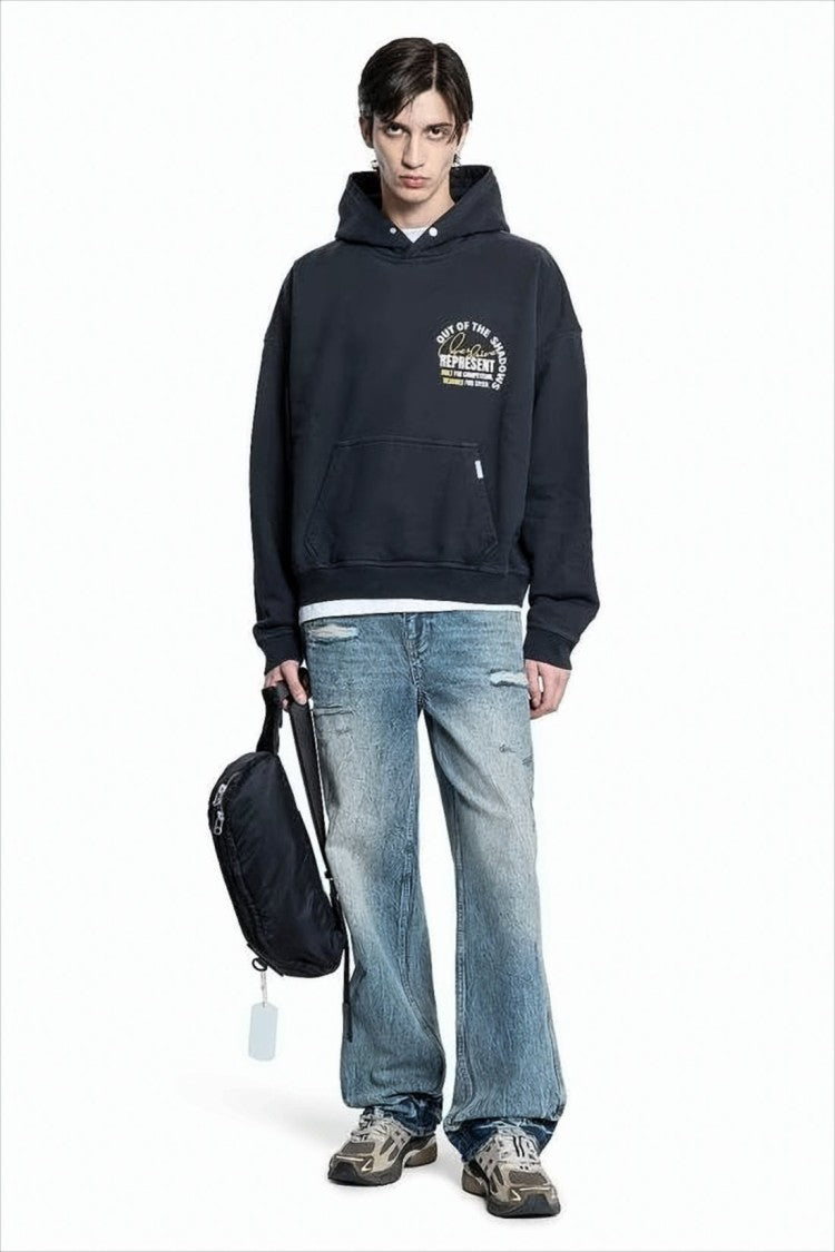 Represent Relaxed Wide-Leg Denim Pants