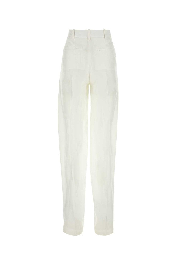 The Attico White Satin Jagger Pant