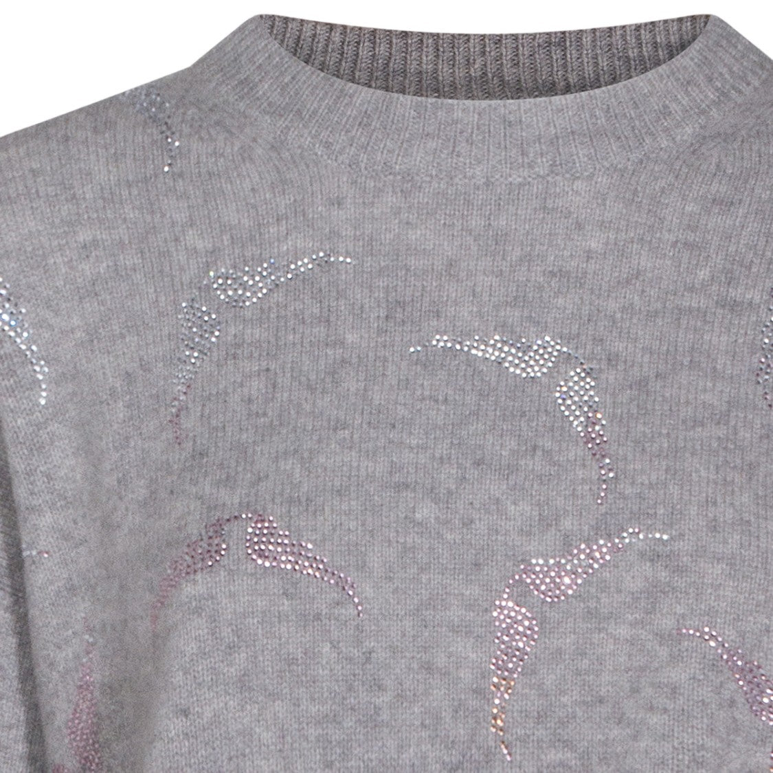 Zadig & Voltaire Classic Grey Sweater With Round Neckline And Long Sleeves