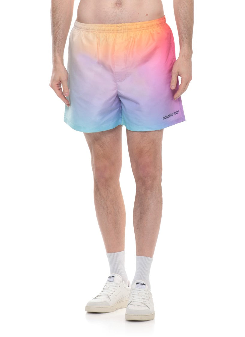 Casablanca Multicolor Gradient Glass Swim Shorts