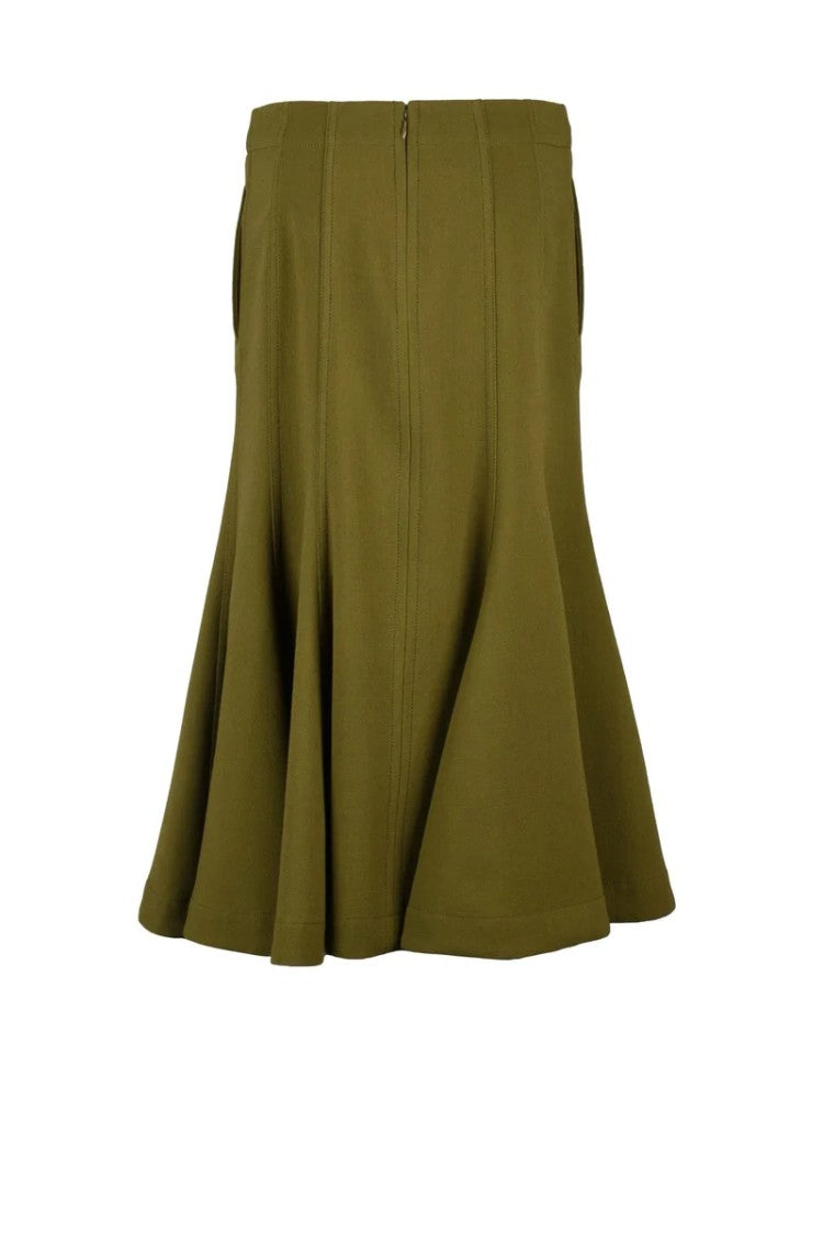 Bottega Veneta Long Mermaid Skirt - Green