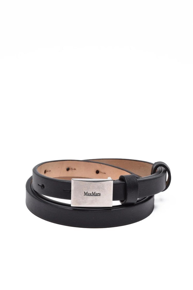 Max Mara Leather Belt - Black