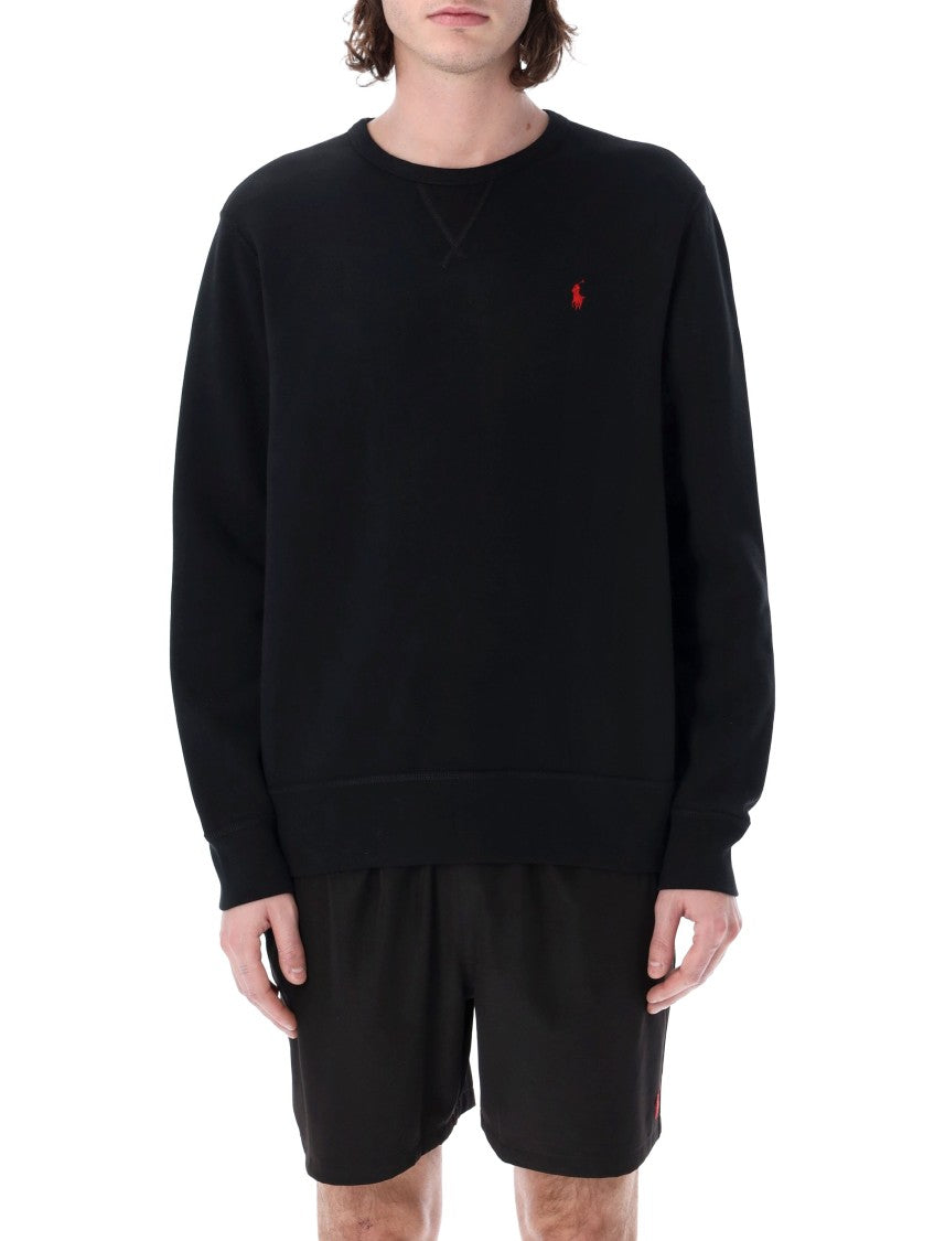 Polo Ralph Lauren Cotton-Blend Fleece Crewneck Sweatshirt With Ribbed Finish