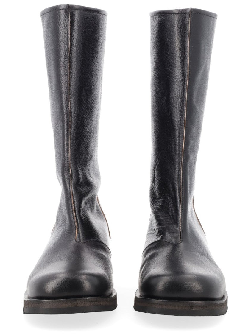 Our Legacy Black Haul Camion Leather Boots