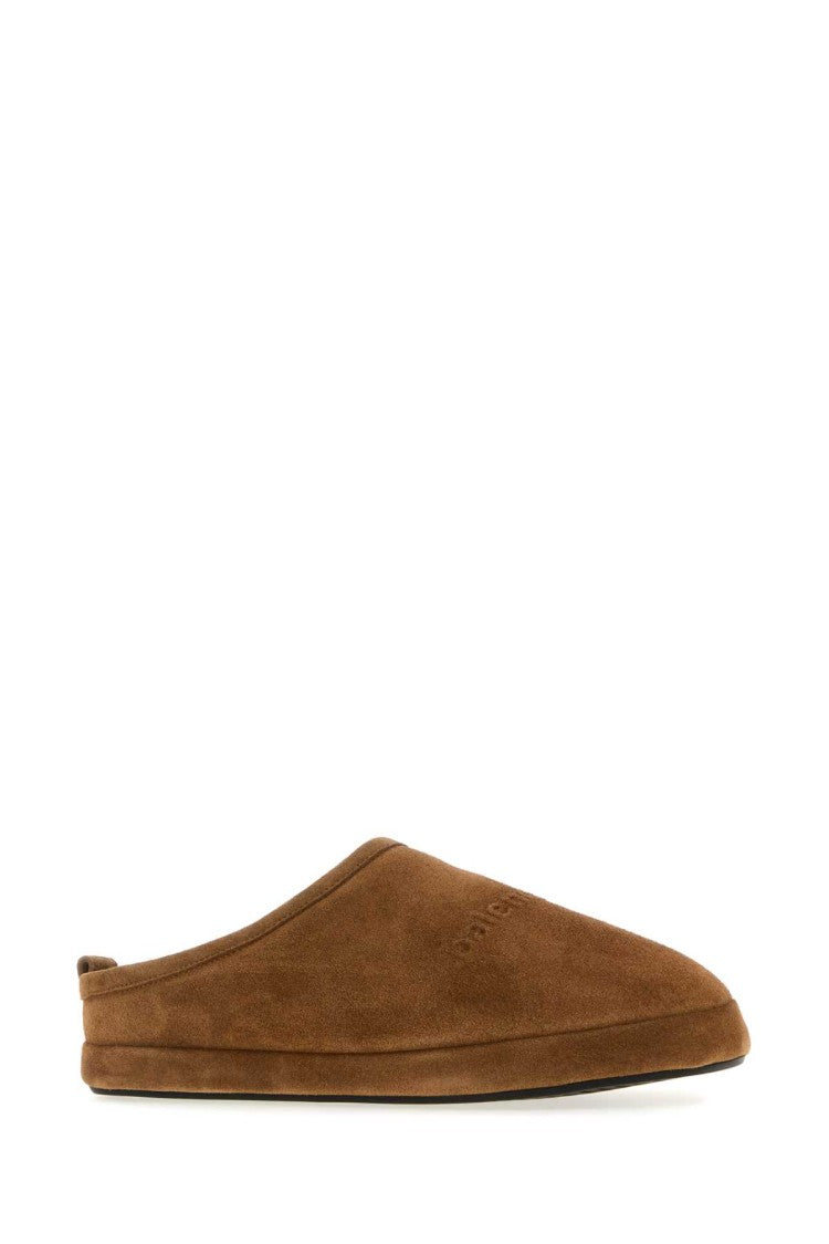 Balenciaga Caramel Suede Alaska Slippers