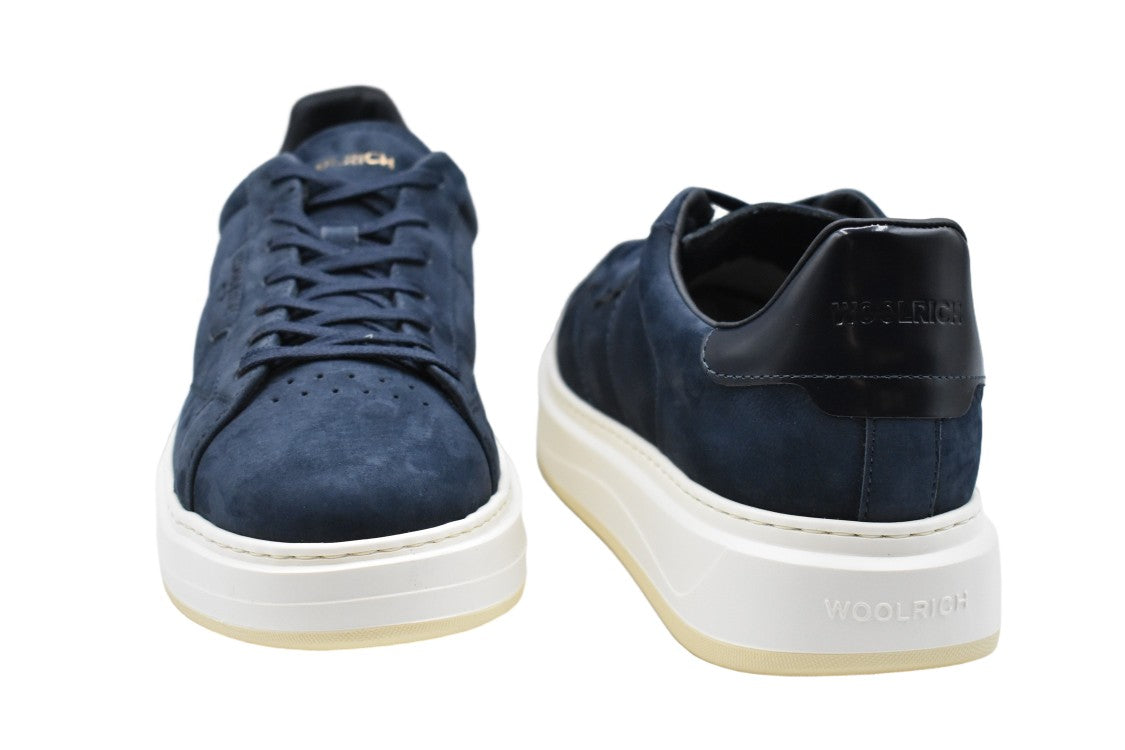 Woolrich Deep Navy Suede Low-Top Sneakers