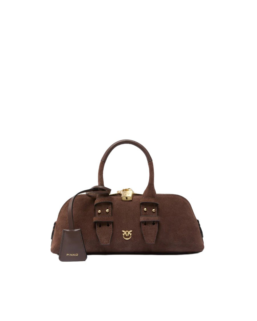 Pinko Suede Leather Small Escape Shoulder Bag