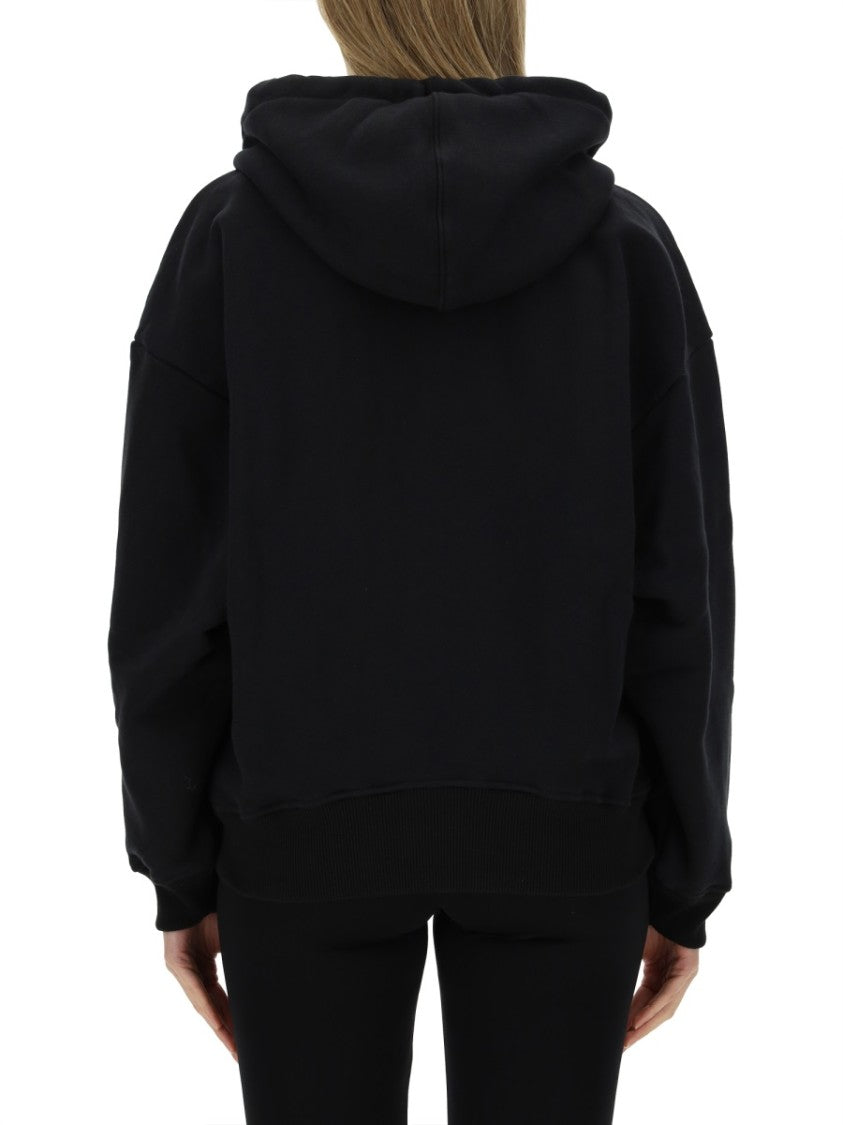 Off-White Black Oversized Hooded Sweatshirt