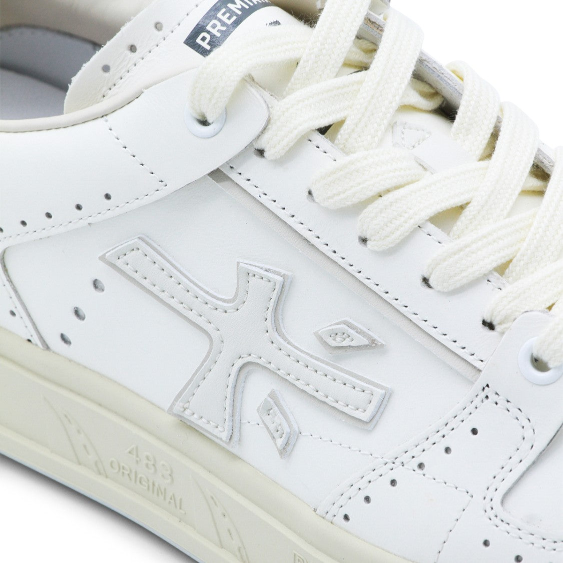 Premiata White Leather Quinn Sneakers
