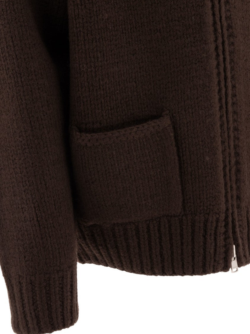 Nonnative Knit Zip-Up Sweater With Ribbed Details