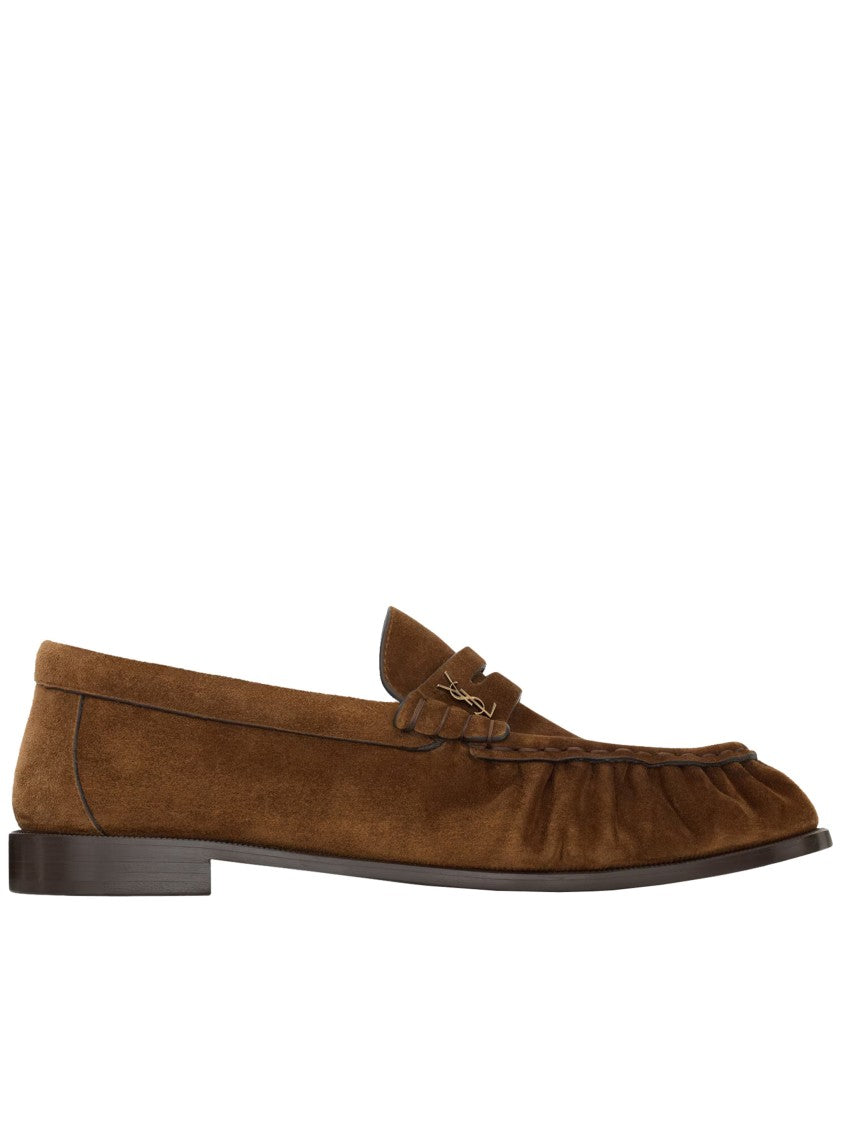 Saint Laurent Brown Le Loafer 15 Suede Loafers