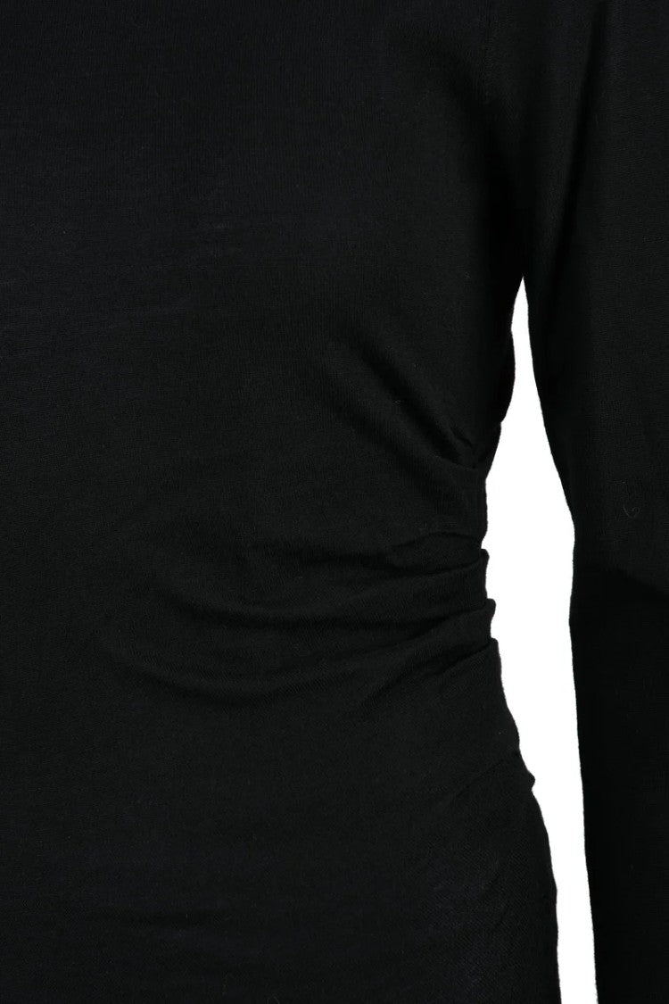 Mo5ch1no Jeans Twisted Turtleneck Knit - Black