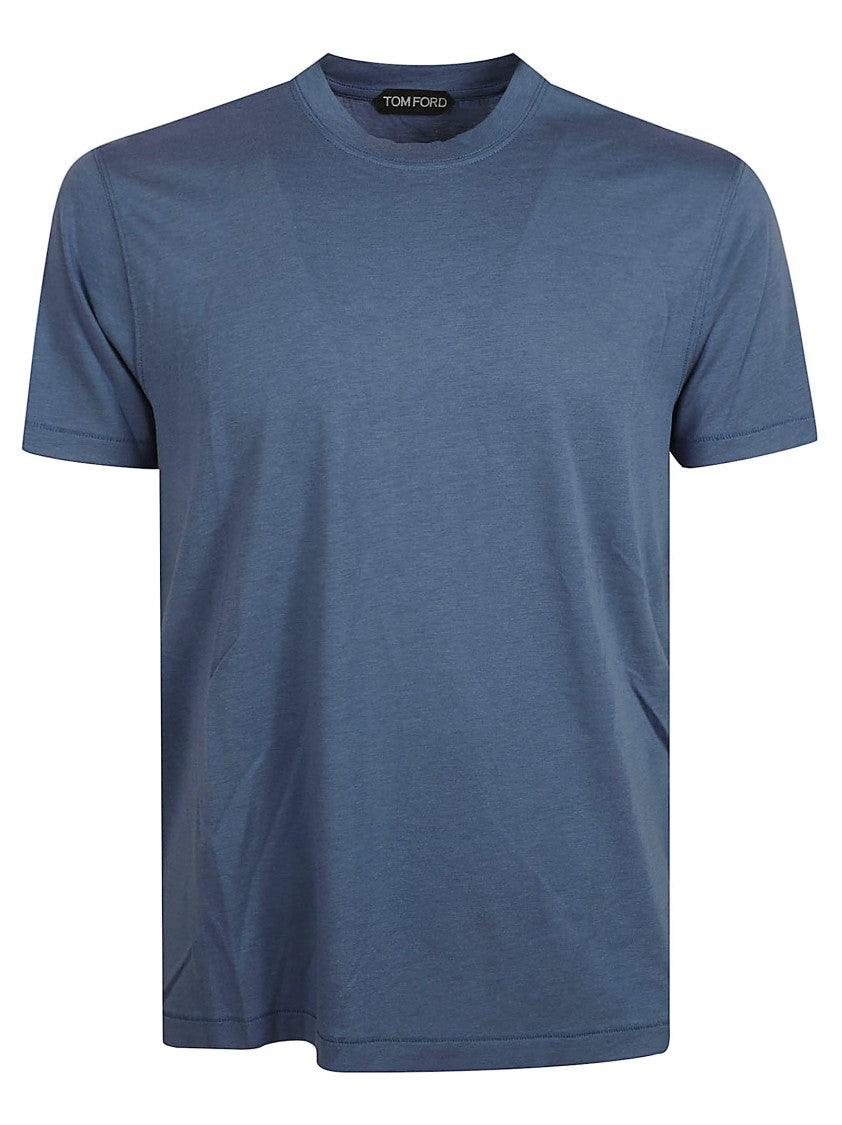 Tom Ford Crew Neck Blue Sweater